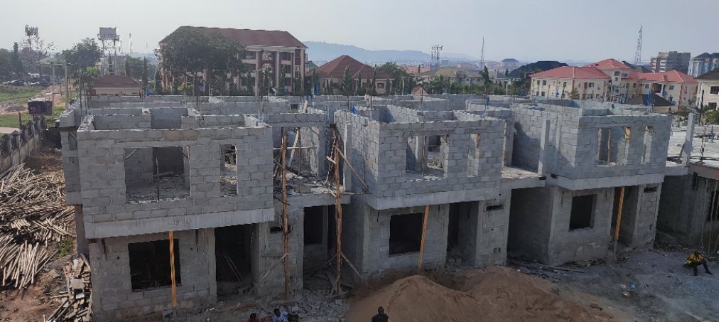 First-floor construction stage at Rosewood Garden Estate