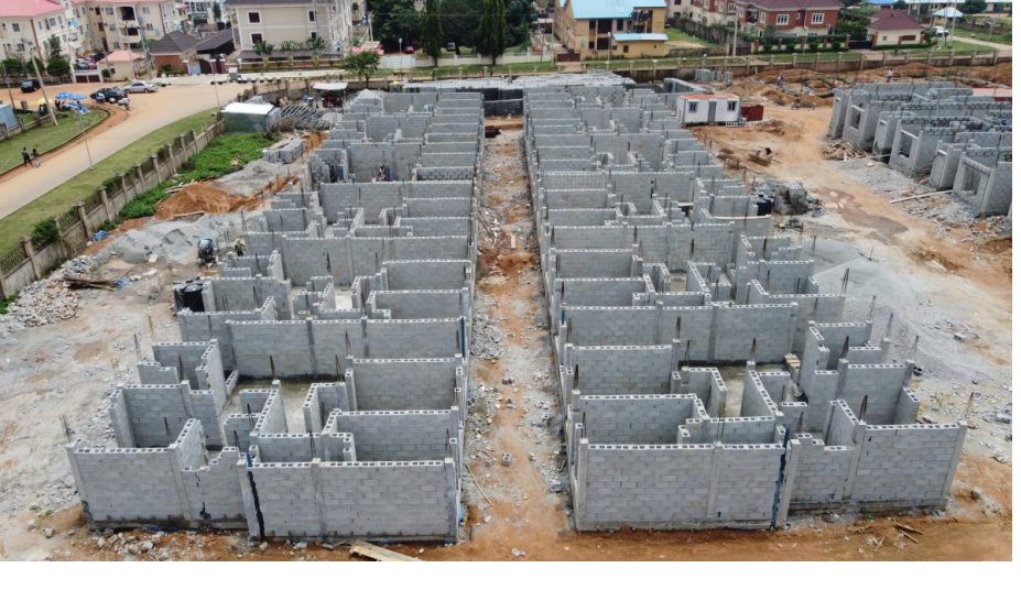 Ground-floor construction stage at Rosewood Garden Estate