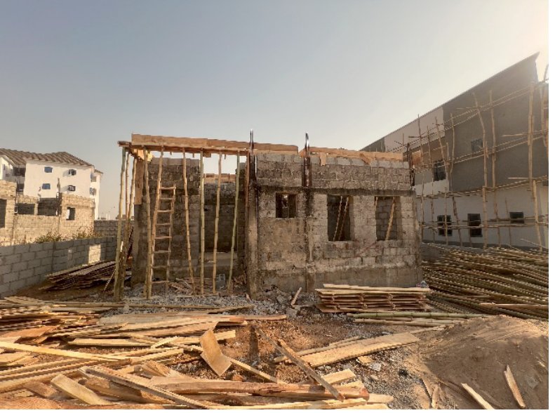 First-floor slab formwork at Koko Estate