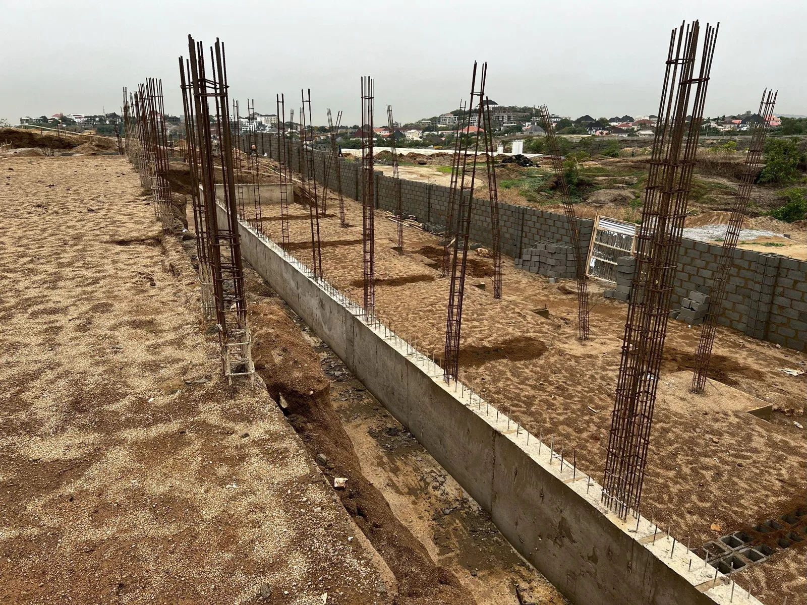 Foundation and column reinforcement at The Blue, Life Camp