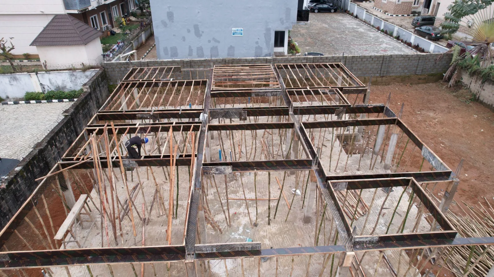 Slab formwork at Kubwa