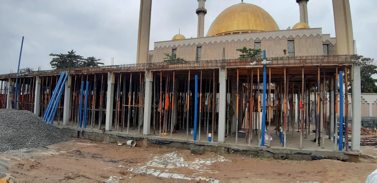 Construction and formwork at National Mosque Shopping Complex