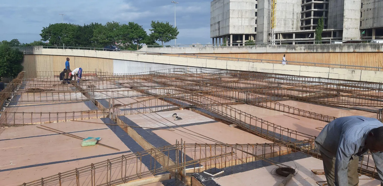 Slab reinforcement at National Mosque Shopping Complex