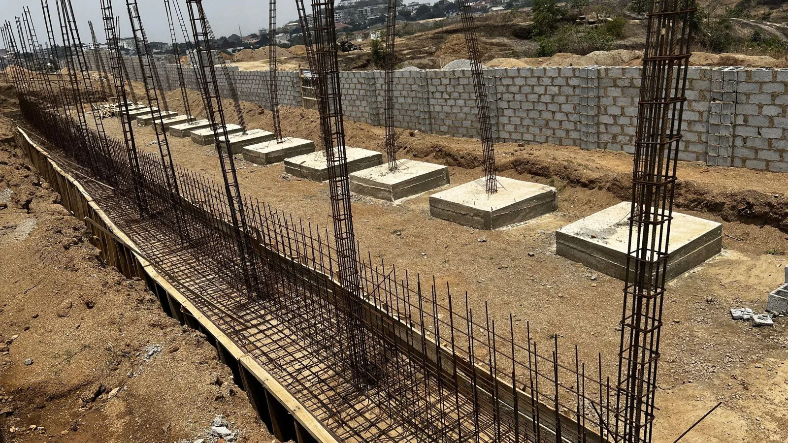 Foundation reinforcement at The Blue, Life Camp